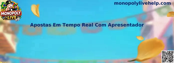 Apostas em tempo real com apresentador